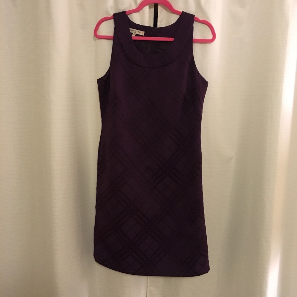 Evan Picone plum colored Dress. Free hand crafted bracelets!!